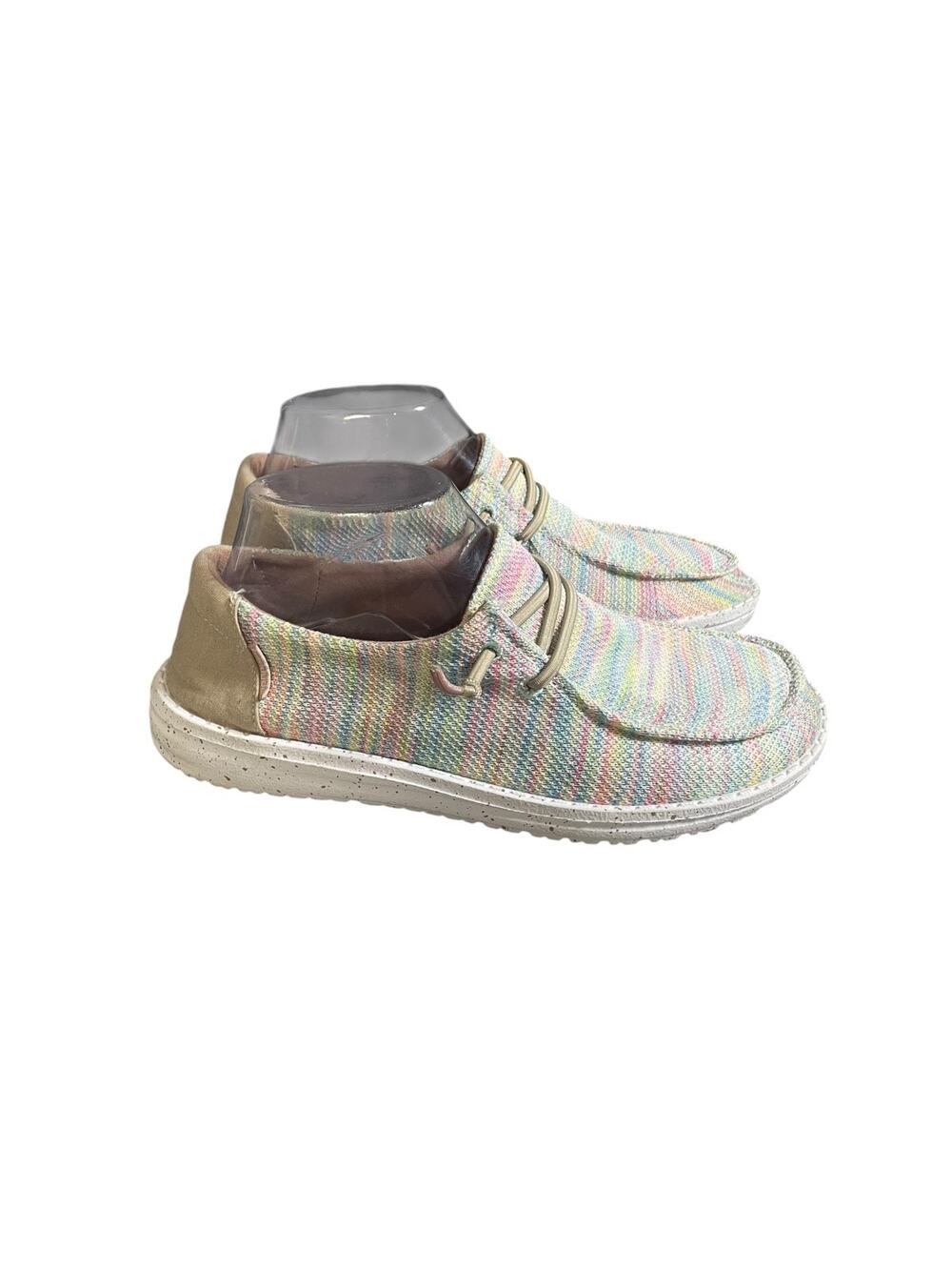 Hey Dude Women’s Wendy Sox Pastel Multicolor Slip On Lightweight Shoes Size-7